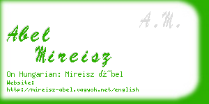 abel mireisz business card